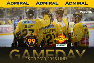 HEUTE 19:15 Uhr | Graz 99ers– spusu Vienna Capitals