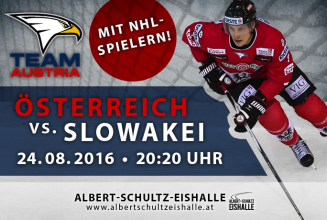 Eishockey Länderspiel am 24.8.