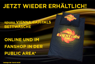 Wieder im Fanshop: Caps-Bettwäsche