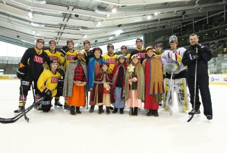 Sternsinger verabschieden Capitals zum Liga-Gipfeltreffen