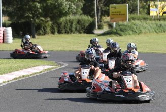 Rasantes Teambuilding bei der Kart-Trophy