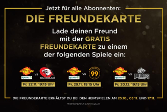 Doppelter Jubel! Mit der Caps-Freundekarte!