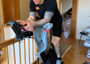Mario Fischer am Ergometer