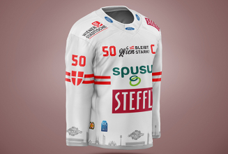 Caps laufen in „Wien BLEIBT STARK!“-Jerseys auf