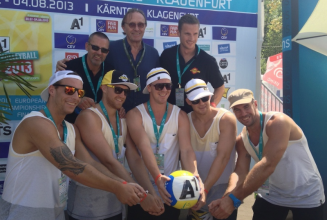 UPC Vienna Capitals gewinnen Beachvolleyball-Duell klar