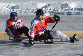 Sledgehockey im Eissportzentrum Kagran